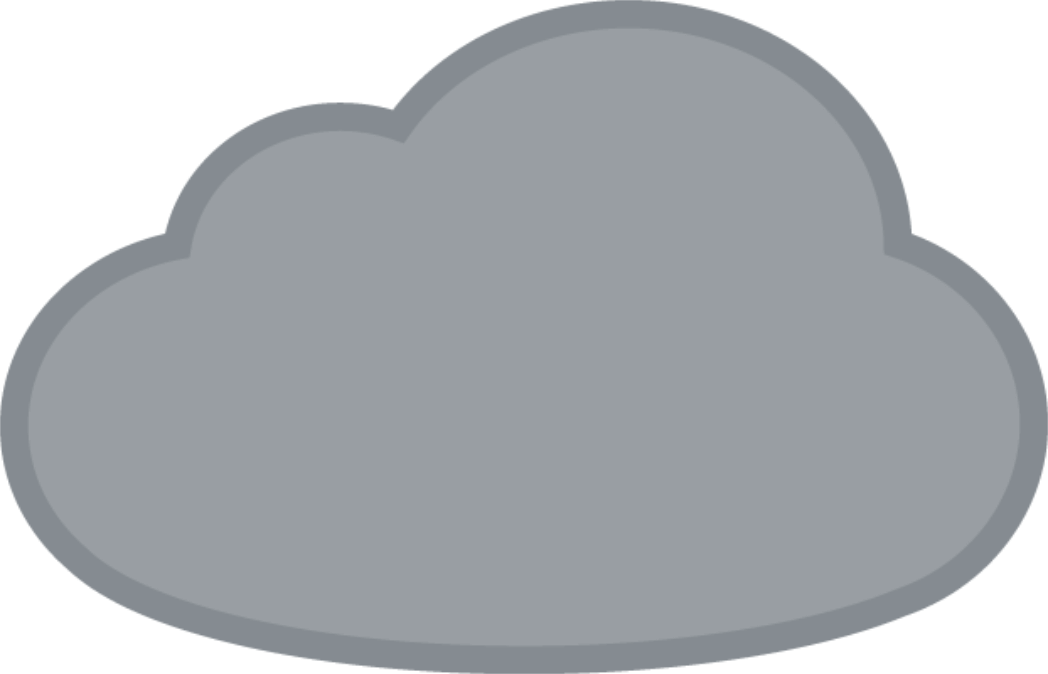 Cloud Editable Flat Grey
