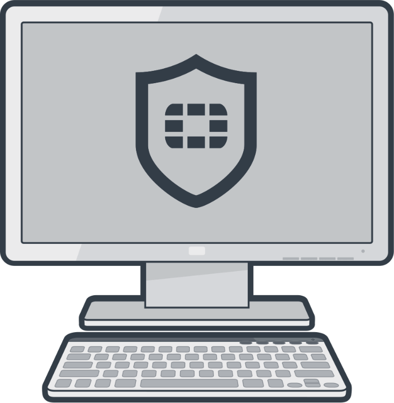 FortiClient Monitor/Keyboard Front