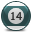 green_half_pool_ball