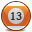 thirteen_orange_pool_ball