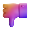thumb-down-front-gradient