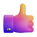 thumb-up-front-gradient